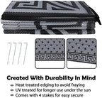 SAND MINE Reversible Mats, Plastic Straw Rug, Modern Area Rug, Large Floor Mat - Image 4
