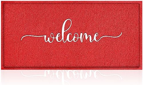 AAZZKANG Red Door Mat Large 48"x18" by AAZZKANG
