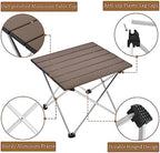 Grope Portable Camping Table, Aluminum Folding Beach Table - Image 2