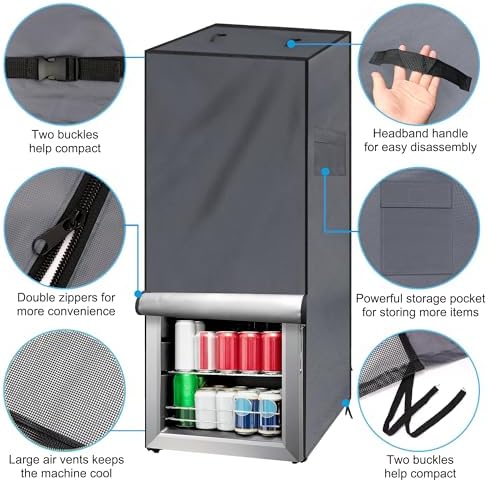 Outdoor Refrigerator Cover, 5-7.5 Cubic - Image 3