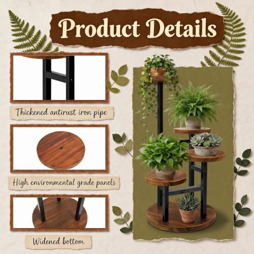 GEEBOBO 4 Tier Plant Stand Indoor - Image 3