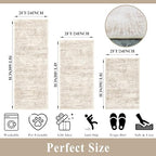 Kitchen Rug Sets 3 Piece Washable – Non Slip Modern Boho Small Kitchen Rugs and - Image 2