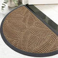Colorxy Half Circle Waterproof Door Mat, Sturdy Rubber Doormat by Colorxy
