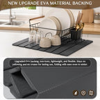 Stone Dish Drying Mat for Kitchen Counter, Thin & Light Quick Dry Stone Dishes - Image 4