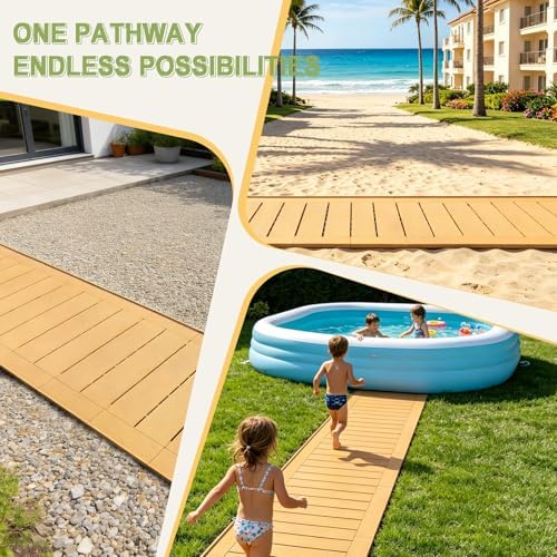 31" x 11' Garden Pathway Interlocking Plastic Walkway - Image 7