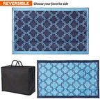 SAND MINE Reversible Mats, Plastic Straw Rug, Modern Area Rug, Large Floor Mat - Image 3