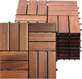 Solid Acacia Wood Interlocking Deck Tiles by Arrowstone
