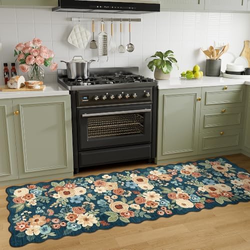 DUKINO 2x6 Runner Rug, Floral Washable Rug - Image 5