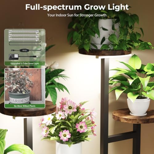 Plant Stand Indoor with Grow Light - Image 3