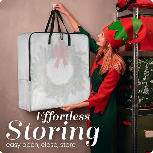 Handy Laundry 5-Pack Wreath Storage Bag, Large Moving Bags - Image 5
