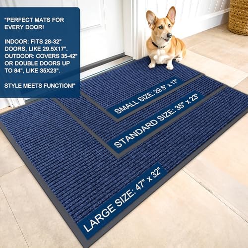 OLANLY Front Door Mat 59x40, Waterproof Heavy-Duty Indoor Outdoor Doormat - Image 2
