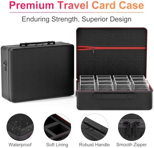 Proijeut Card Deck Box with Portable Case, 12 Pack Clear Commander Deck Box - Image 4
