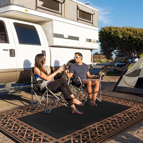 GENIMO Fall Decor Outdoor Rug, Waterproof Plastic Rugs - Image 5