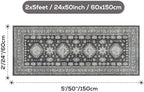 2x5 Runner Rug Washable Non Slip Small Mat - Image 2