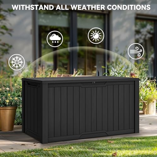 YITAHOME 240 Gallon Extra Large Outdoor Storage Deck Box - Image 4