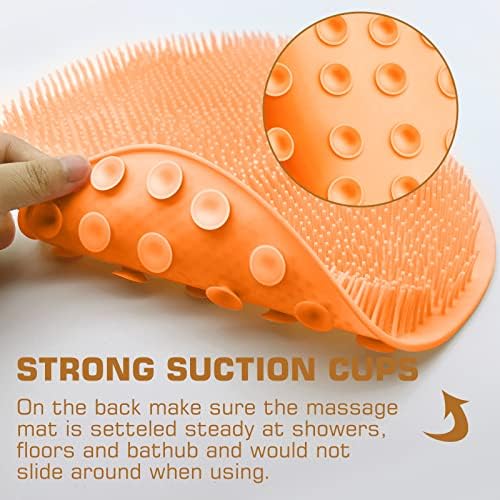 Shower Foot Scrubber Mat Back Washer Back Exfoliating Bath Wash Pad Wall - Image 5
