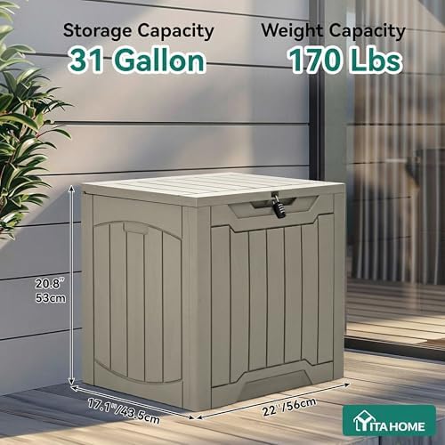 YITAHOME 31 Gallon Outdoor Storage Box - Image 6