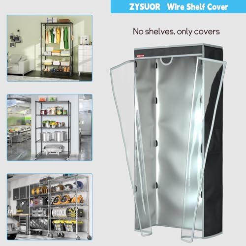Waterproof Shelf Cover for Storage Shelving, Fits 30"W x 14"D x 62"H - Image 6