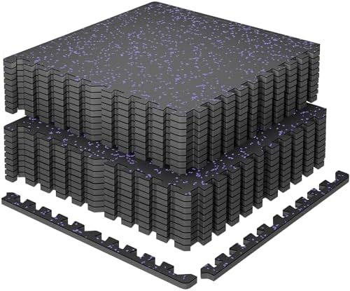 SUPERJARE 0.79'' Extra-Thick 18 Pcs 72 Sq Ft Exercise Equipment Mats by SUPERJARE