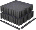 SUPERJARE 0.79'' Extra-Thick 18 Pcs 72 Sq Ft Exercise Equipment Mats by SUPERJARE