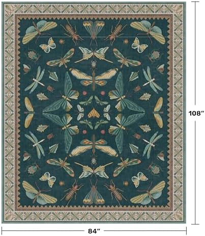 Insect Boho 7X9 Washable Living Room Rug - Image 2