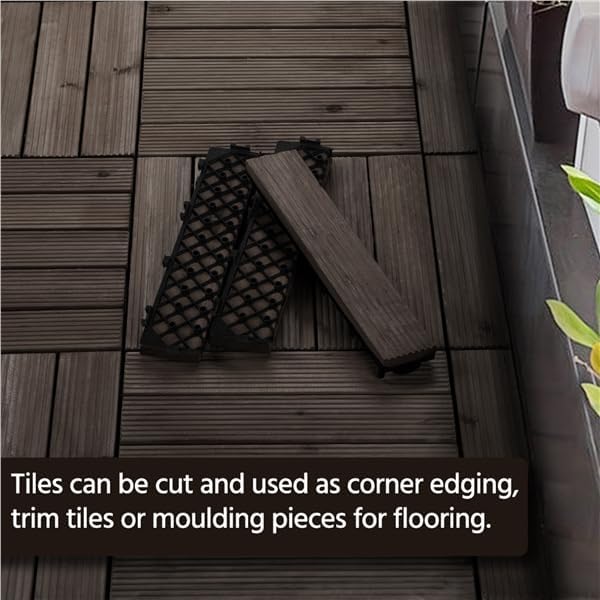 Yaheetech 27PCS Interlocking Deck Tiles Outdoor Patio Floor - Image 5