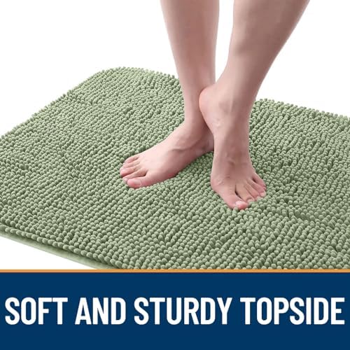 OLANLY Dog Door Mat for Muddy Paws 44x24, Super Absorbent Chenille Mud Mat - Image 4