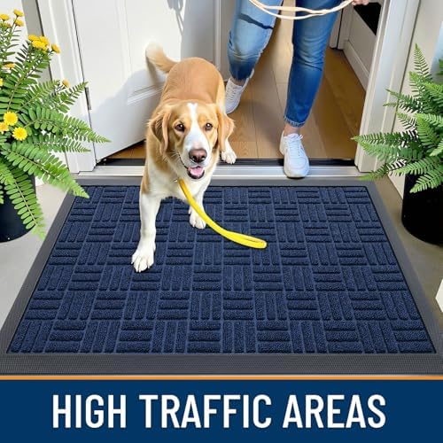 OLANLY Front Door Mat Outside Entrance 47x23, Heavy-Duty Rubber Doormat - Image 6
