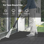 9 Pcs Plastic Interlocking Deck Tiles 12“x 12” - Image 3
