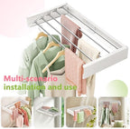 ZdwCyl Wall Mounted Drying Rack, 32 inches, Clothes Drying Rack, Laundry Drying - Image 6