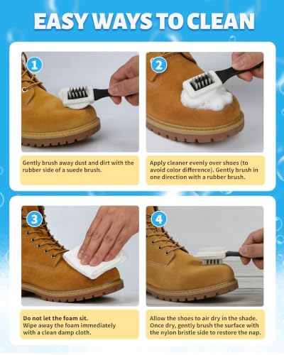Jevvu Suede Shoe Cleaner, Suede Cleaning Kit - Image 6