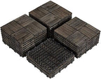 Topeakmart 27PCS Interlocking Deck Tiles 12x12 Patio Flooring by Topeakmart