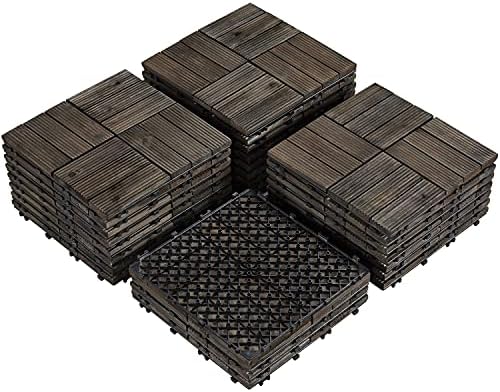 Topeakmart 27PCS Interlocking Deck Tiles 12x12 Patio Flooring by Topeakmart