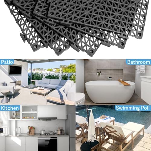 12” x 12” Drainage Interlocking Floor Mats 8 Pack - Image 7