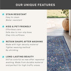 Dark Blue 2'6" x 10' Long Runner Rugs - Image 6