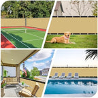 iCover 8x50ft Privacy Screen Fence, Outdoor Fencing Panels, Garden Windscreen - Image 5