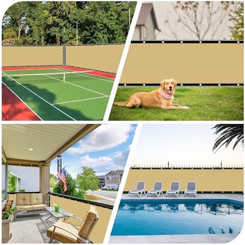 iCover 8x50ft Privacy Screen Fence, Outdoor Fencing Panels, Garden Windscreen - Image 5