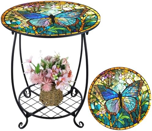 Cinnvoice Outdoor Side Table Small End Patio Porch Table by QinYee