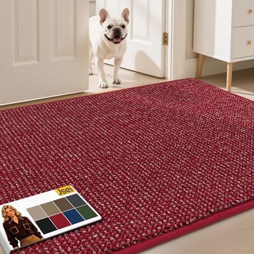 JSEI Dirt Trapper Door Mat 36" x 60", Non-Slip Washable Doormats by JSEI