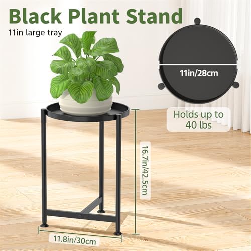 LASZOLA Metal Small Plant Stand Indoor Tall - Image 2