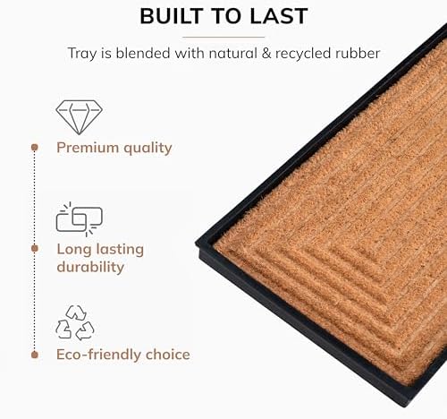 Anji Mountain Heavy Duty Waterproof Rubber Shoe Storage Mat Organizer/Boot - Image 3