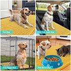 OLANLY Dog Door Mat for Muddy Paws 59x32, Super Absorbent Chenille Mud Mat - Image 7