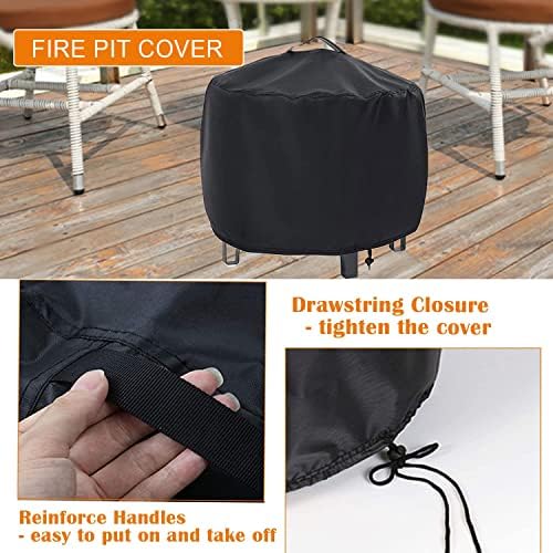 Waterproof Fire Pit Cover 20" D x 15" H - Image 2