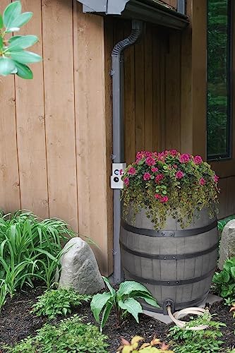 Emsco Group Flat Rock Rain Barrel and AC Unit Paver Patio Pad 24”x24” Natural - Image 3