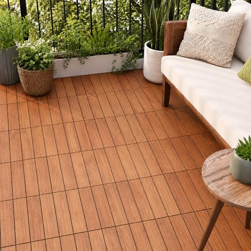 Acacia Deck Tiles Interlocking Outdoor Flooring by 3rdStreetInn