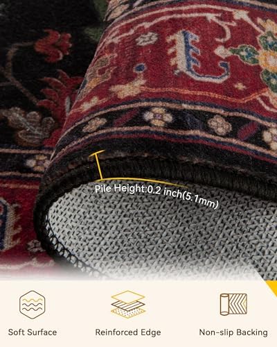 RELEANY Washable Area Rug, Round 10ft - Image 4