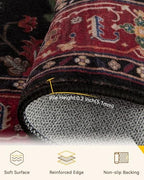 RELEANY Washable Area Rug, Round 4ft - Image 3