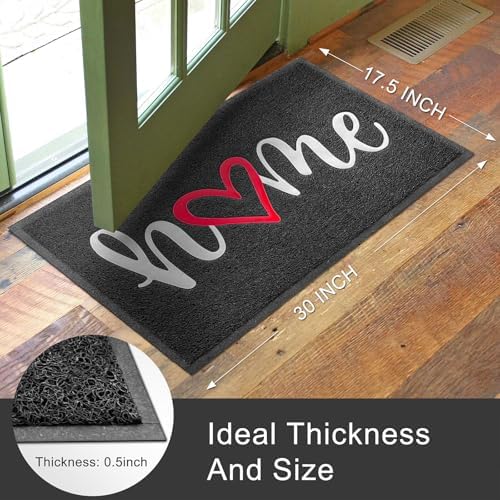KILOCOCO Black Outdoor Door Mat Welcome Mat Funny Home Mats - Image 3