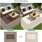GENIMO Outdoor Rug, Waterproof Plastic Rugs - Image 4