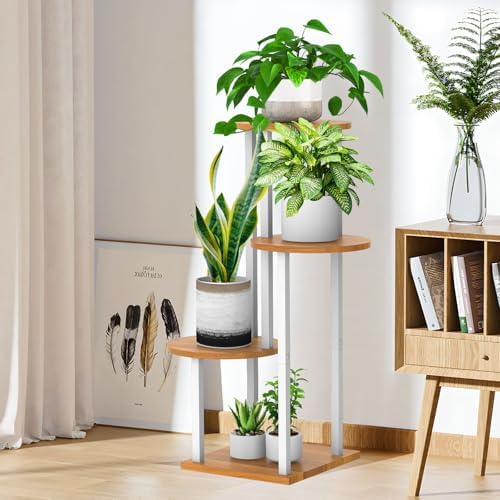4 Tier Plant Stand Indoor Corner Tall Shelf - Image 5